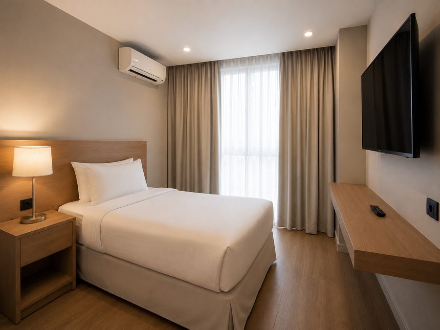 Quarto Solteiro do Teles Plaza Hotel