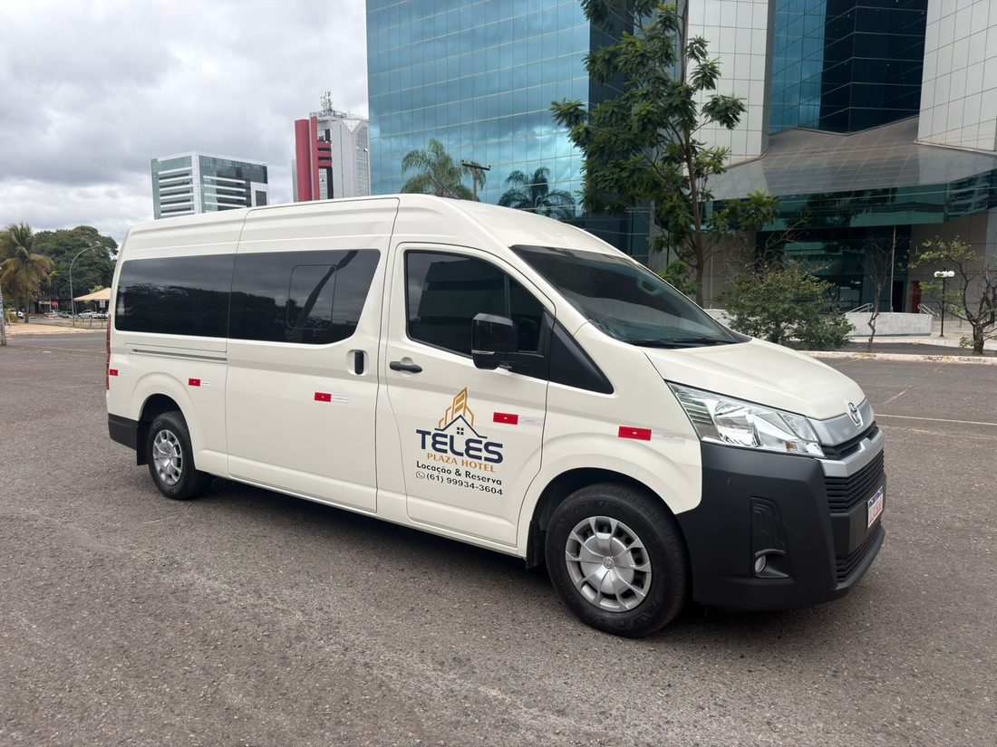 Van executiva do Teles Plaza Hotel — traslado e locação em Águas Lindas de Goiás e Brasília